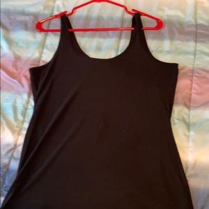 Black stretchy tank top